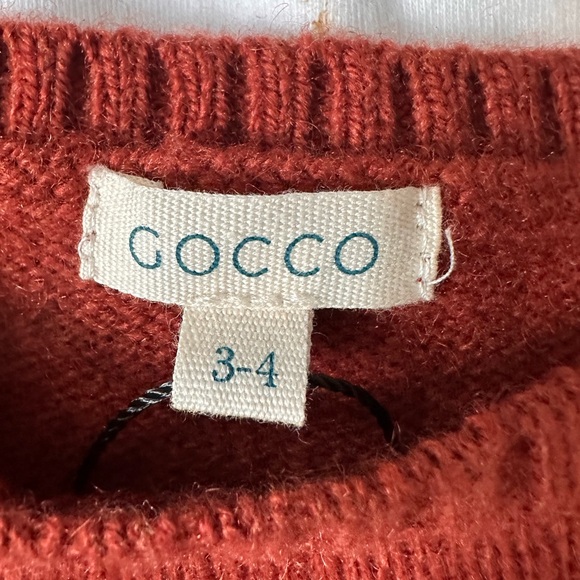 Gocco Cozy Kids Rust Sweater - European Style. Size 3-4 - Picture 2 of 3